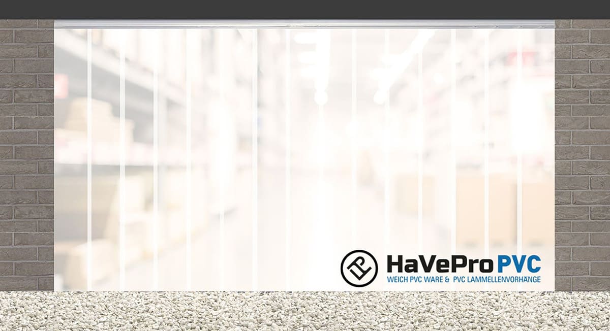 PVC Streifenvorhang transparent