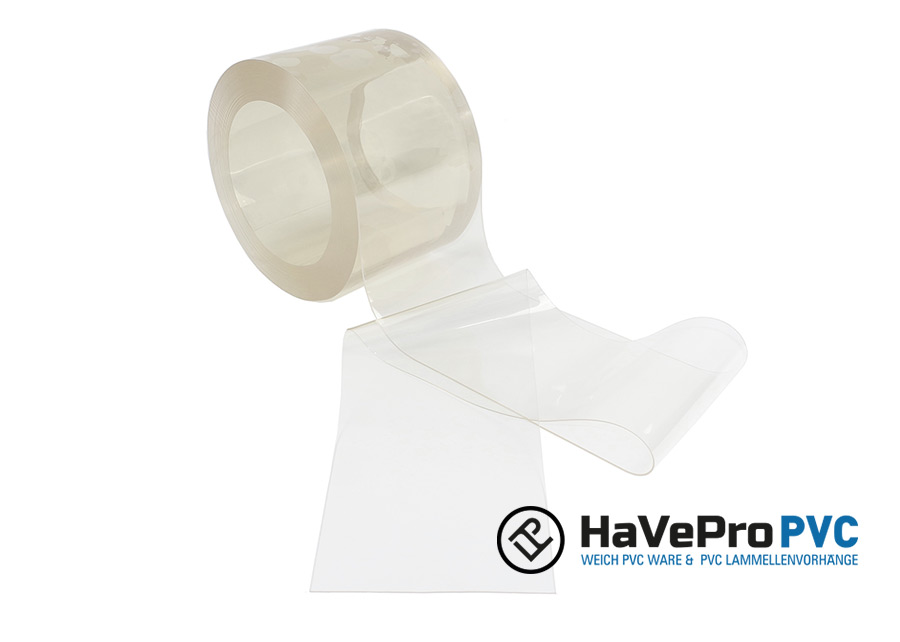 Lamellenvorhang Rollenware Weich PVC 300 x 2 x 25 m helltransparent Lamellenvorhang Rollenware Weich PVC 300 x 2 x 25 m helltransparent