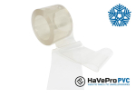 PVC Streifen extrem Kältefest 200 x 2 mm transparent Meterware