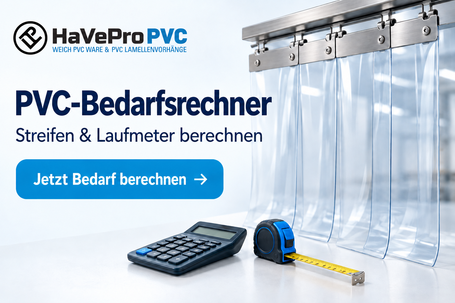 PVC Bedarfsrechner für Streifenanzahl und Laufmeter